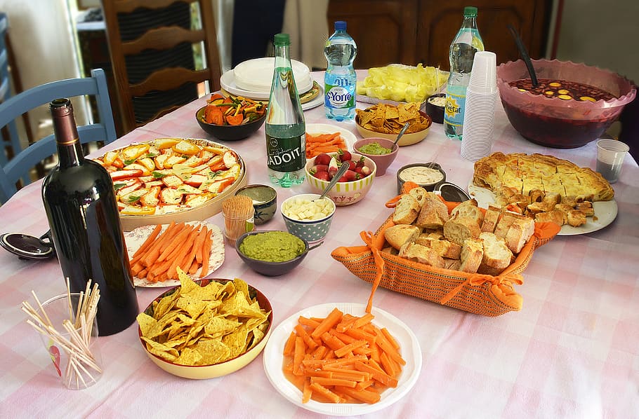 aperitif, appetizers, apéro, table, friendliness, food, food and drink, ready-to-eat, freshness, variation