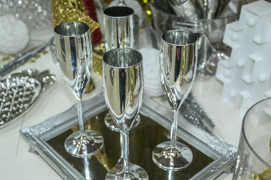 new year, celebration, party, champagne, brightness, christmas, glass, wineglass, indoors, household equipment