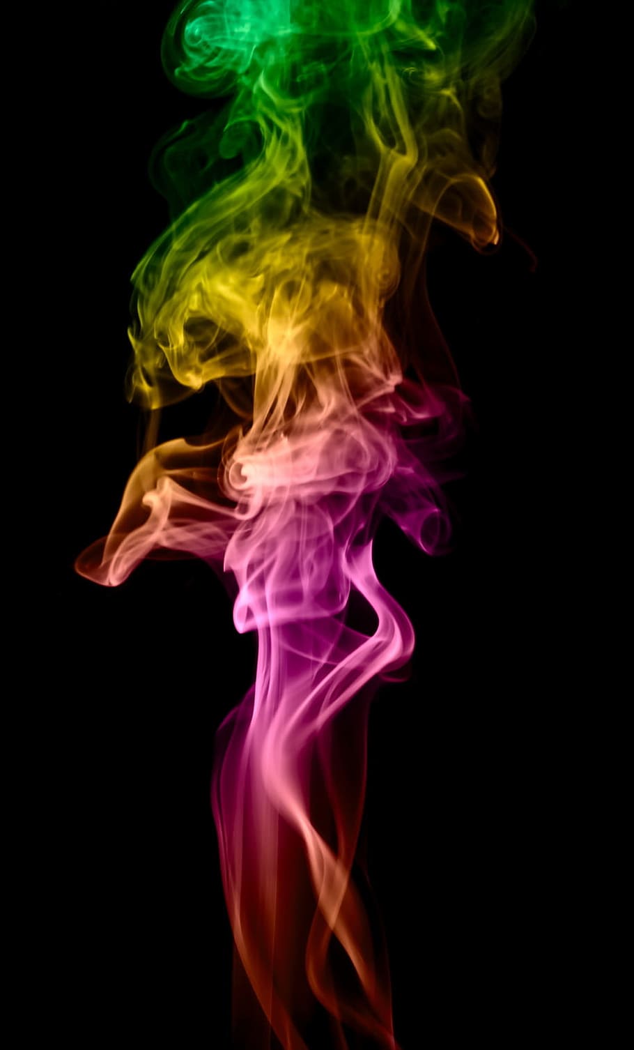 aromaterapia, fondo, color, olor, humo, fondo negro, foto de estudio, movimiento, interiores, humo - estructura física
