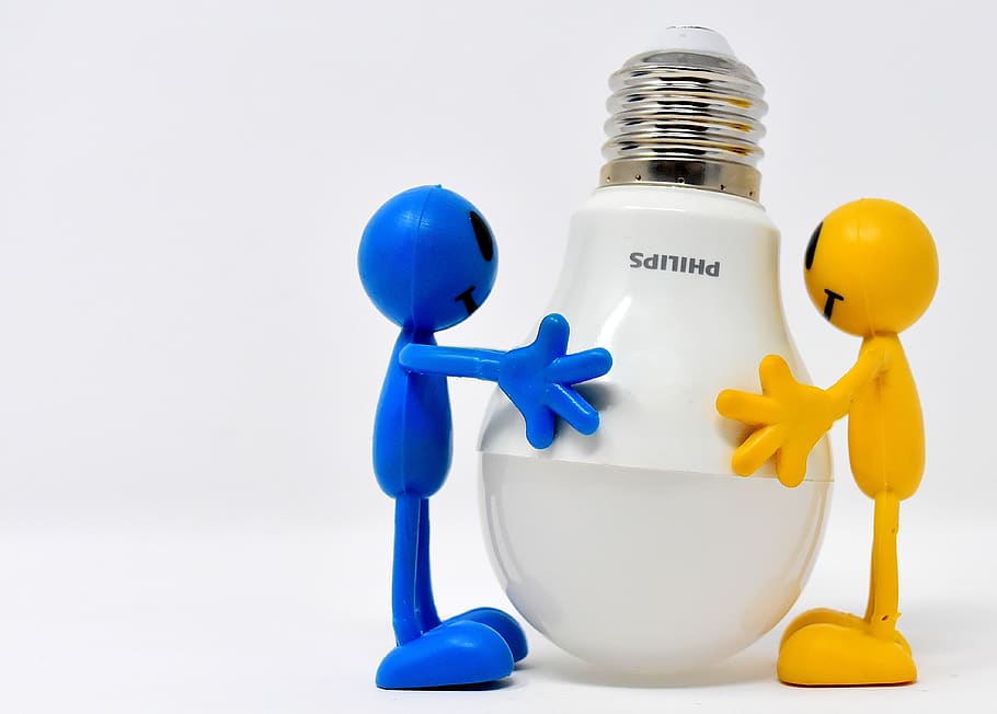 energiesparlampe, led, figuras, gracioso, bombillas, lámpara, iluminación, luz, energía, ahorro de energía