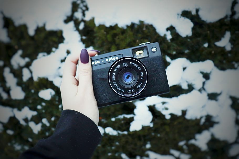 camera, hand, orion, lens, snow, jersey, one person, photography themes, leisure activity, human hand