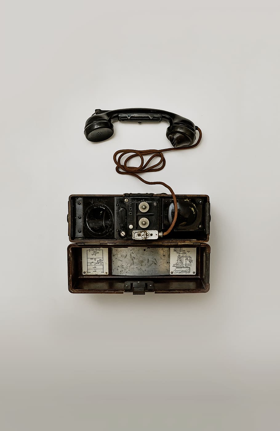 antique, telephone, communication, talk, white, background, wallpaper, army, military, war