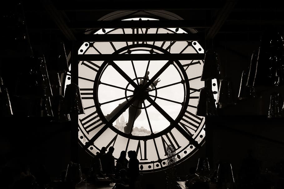 reloj de París, varios, reloj, relojes, París, tiempo, vintage, en el interior, arquitectura, estructura construida