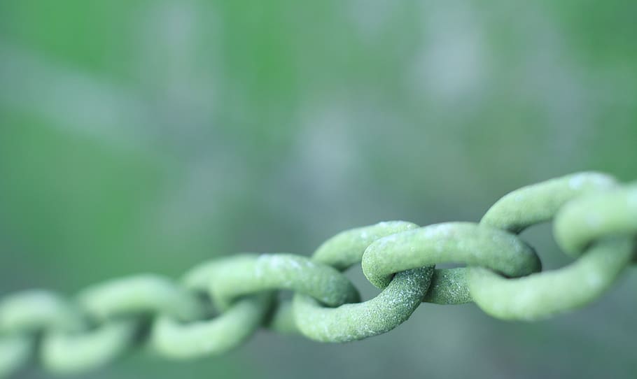 chains, link, green, connection, metal, connected, security, strong, strength, members