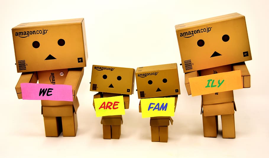 family, mama, papa, children, danbo, connectedness, love, together, harmony, togetherness