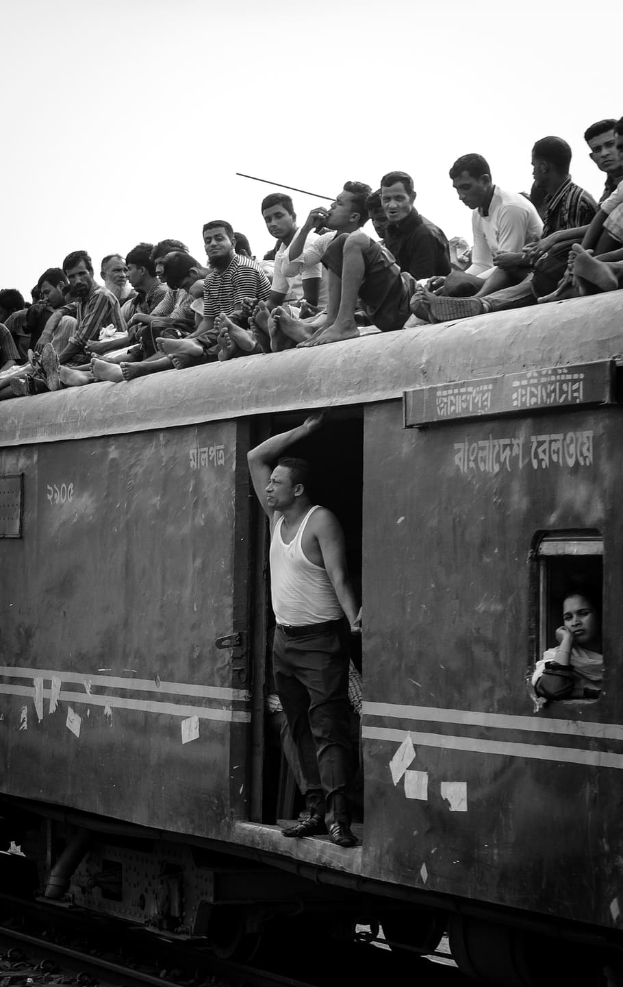 orang-orang, bangladesh, dhaka, kereta api, asia, perjalanan, liburan, pariwisata, luar, pria