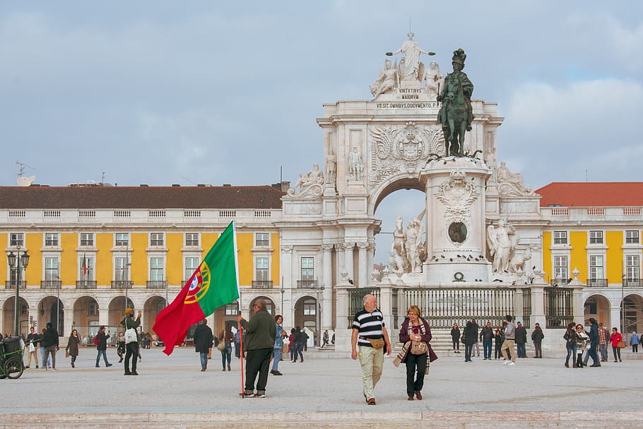 portugal, lisbon, architecture, city, landmark, portuguese, historic center, monument, lisboa, space