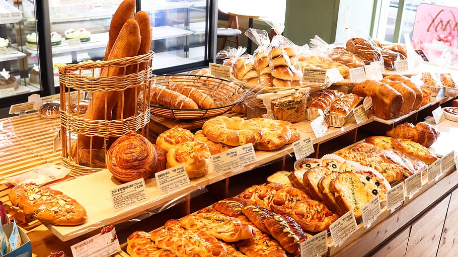 bread, korea, bakery, baguette bread, tous les jours, donut, doughnut, food, republic of korea, snack