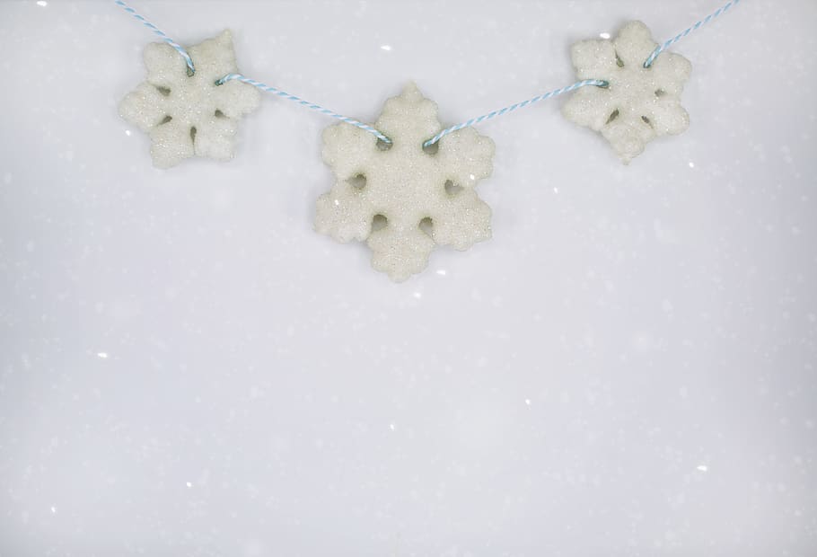 snowflakes, winter, background, text space, border, poster, snow, christmas, indoors, decoration