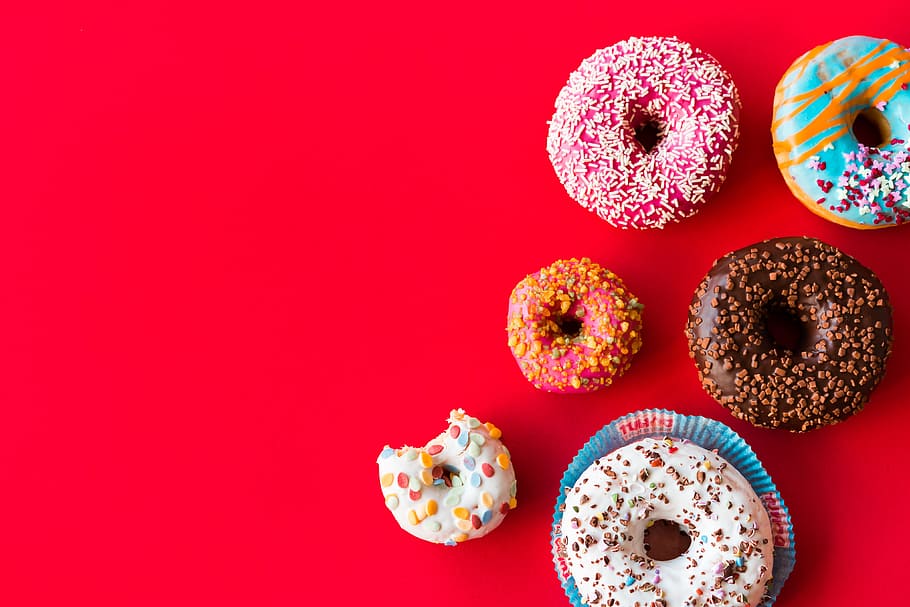 colorful donuts, breakfast, colorful, colors, donuts, flat design, food, foodie, fun, hungry