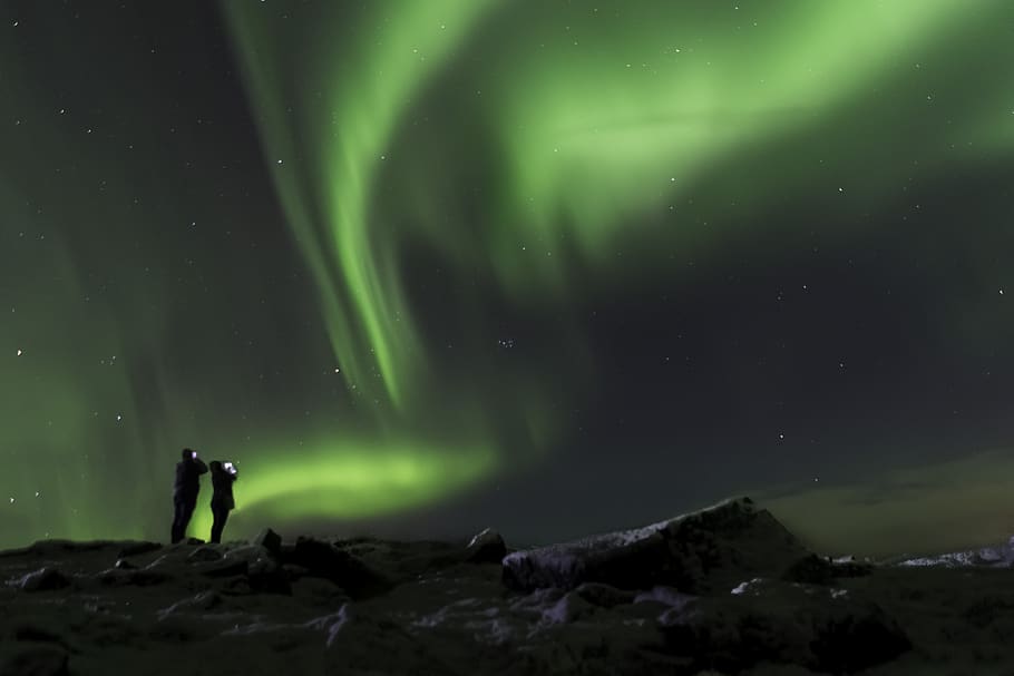 северное сияние, Исландия, северный, небо, ночь, явление, астрономия, бореалис, звезда - космос, красота в природе