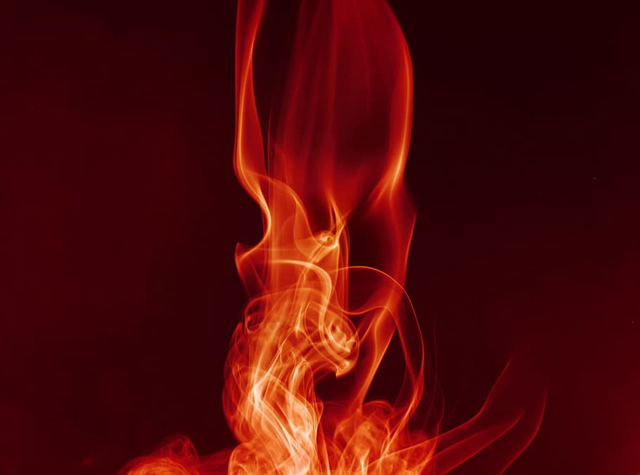 asap, api, merah, abstrak, abstraksi, kecanduan, udara, aroma, aromaterapi, latar belakang