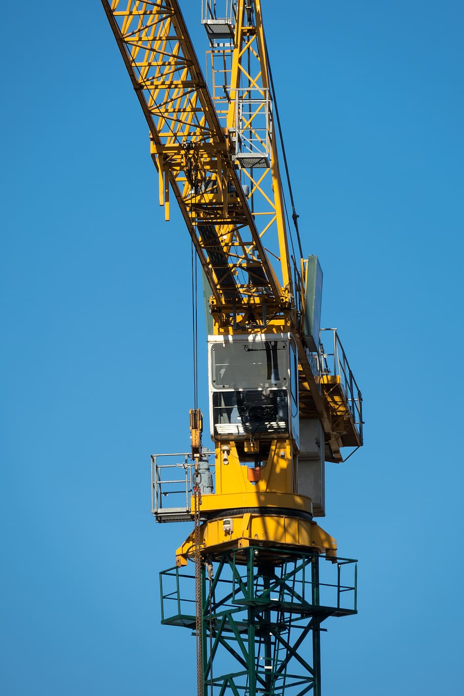 crane, baukran, crane cab, build, site, pekerjaan konstruksi, load crane, lift crane, pekerjaan, industri