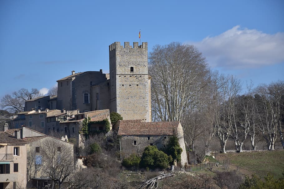 castelo, campo francês, desfiladeiros de verdon, provença, frança, sul da frança, vila francesa, europa, explorar, turismo