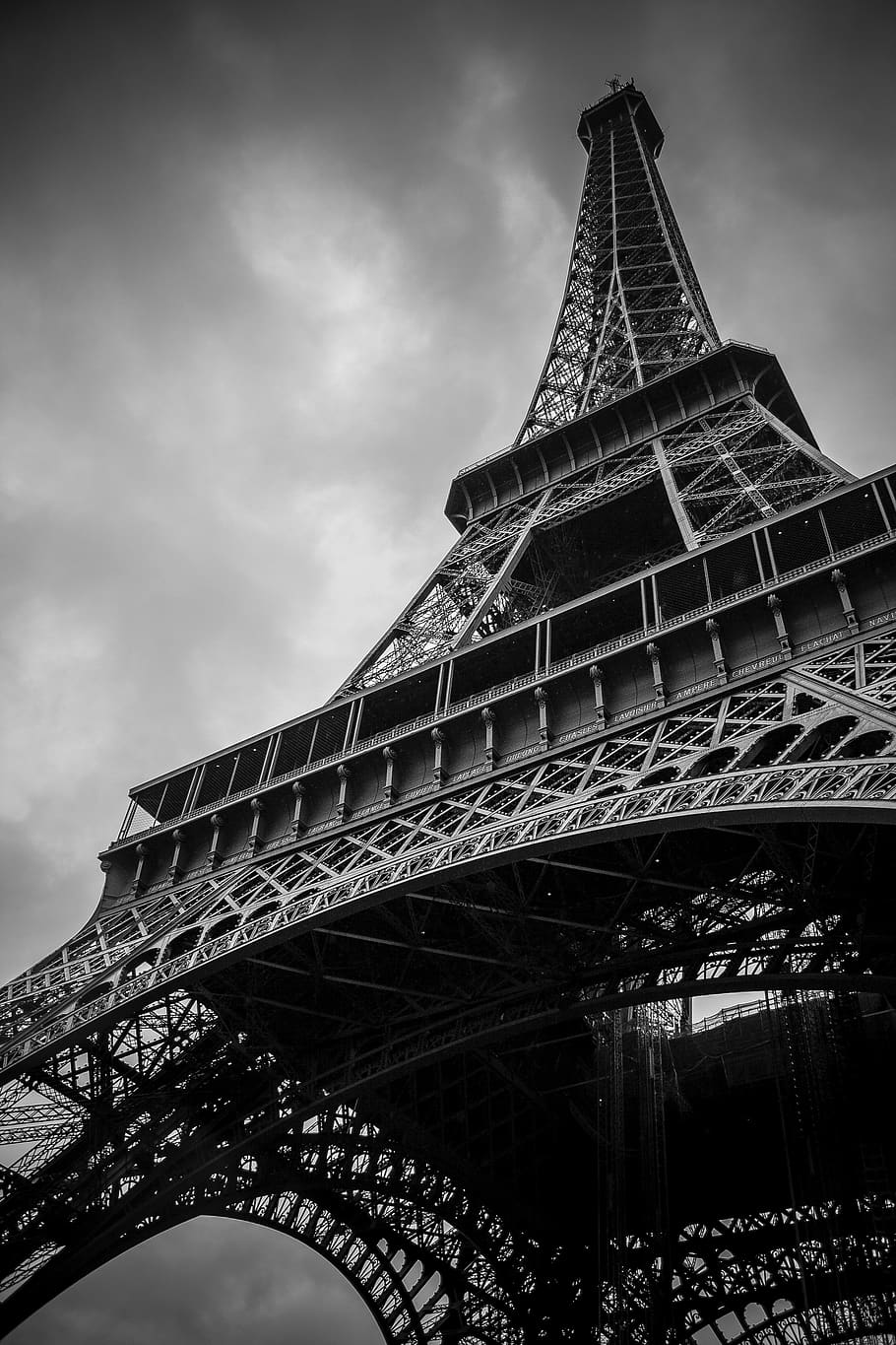 Eifel, ciudad, Larus, París, torre, arquitectura, histórico, hito, estructura construida, vista de ángulo bajo