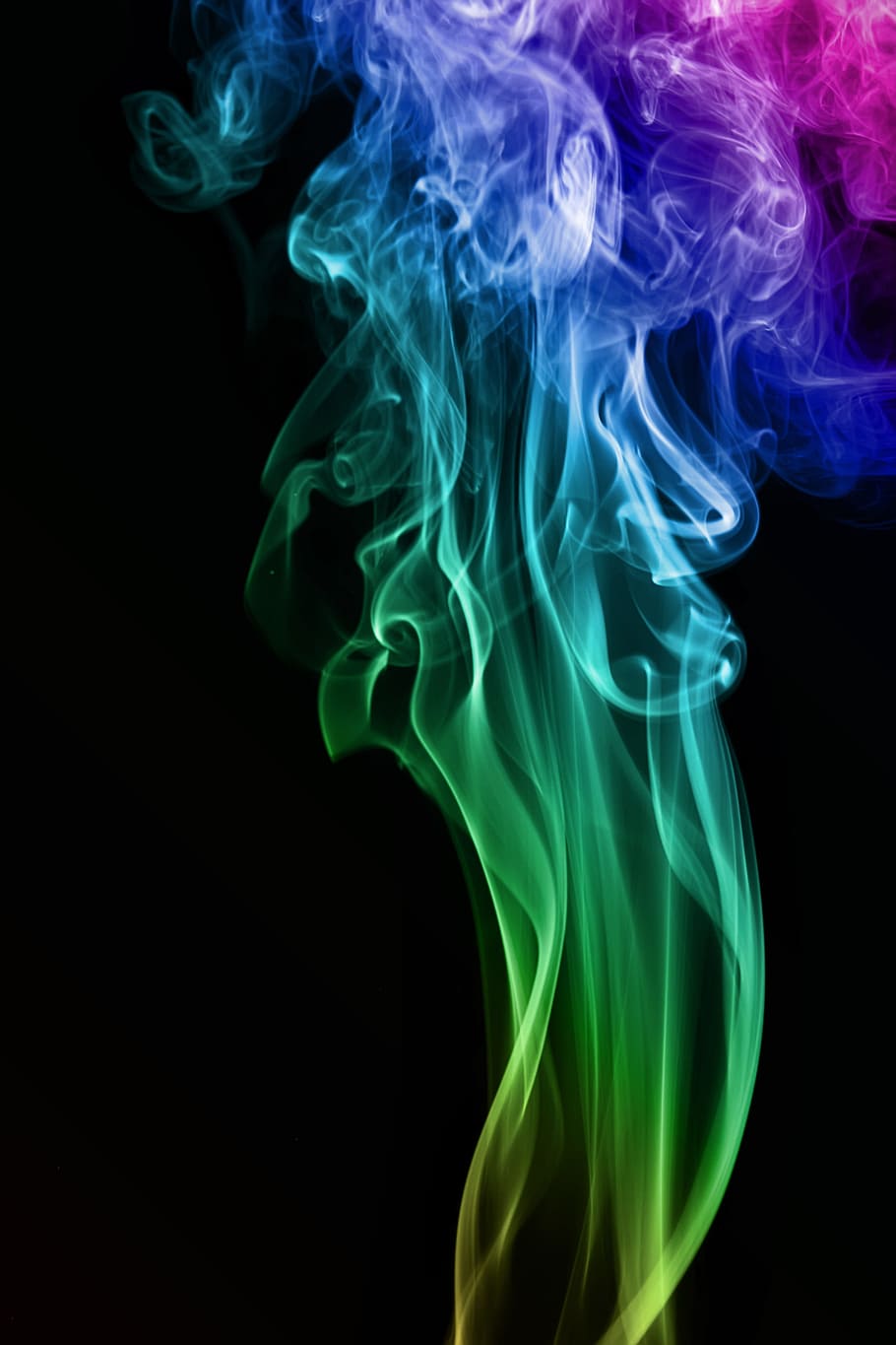 resumen, aroma, aromaterapia, fondo, color, olor, humo, humo - estructura física, foto de estudio, fondo negro