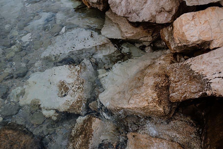 rocas por orilla, rocas, orilla, agua, agua azul, azul, roca, roca - objeto, sólido, sin gente