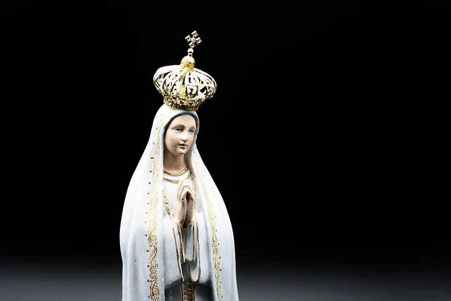 María, Fátima, Virgen, estatua, religión, escultura, Santa, fe, rezar, católica