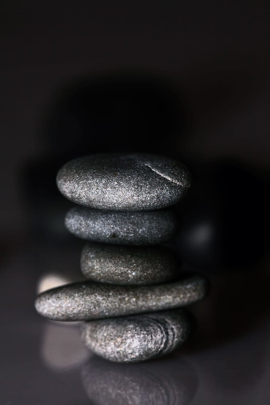 negro, fondo, piedra, piedras, spa, zen, calma, resumen, relajarse, roca