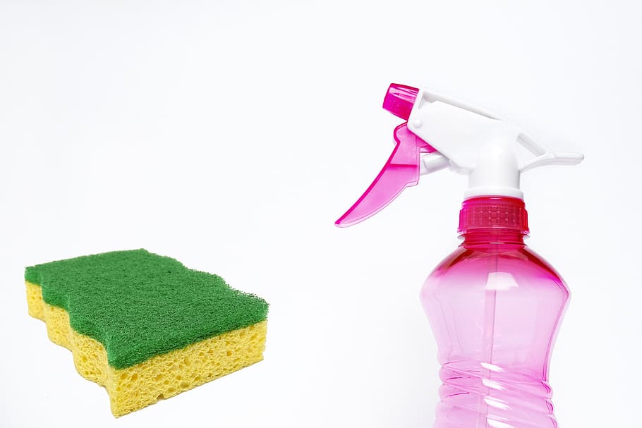 cleaning, service, housekeeping, housework, chores, cleaner, spray, sponge, household, maid