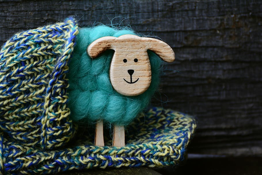 ovelha, lã, tricotar, feito à mão, linha, mão de obra, madeira, meia, caseiro, lã de ovelha