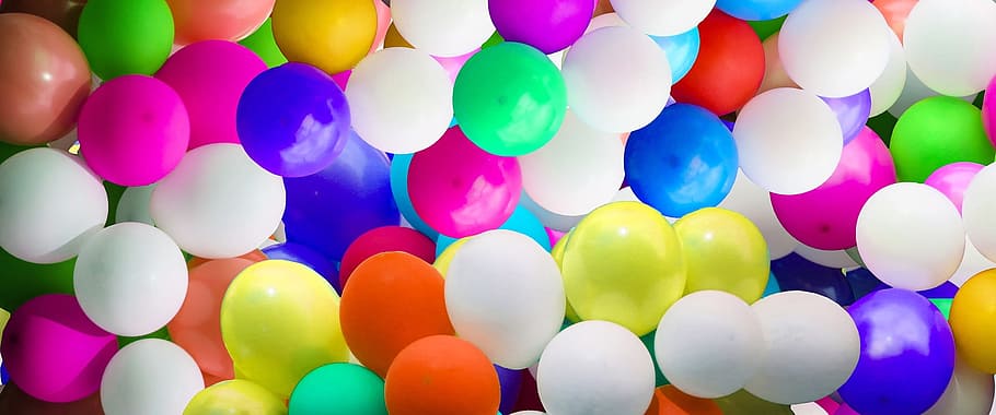 balon, warna-warni, alam, objek, bulat, ulang tahun, kejutan, pesta, multi-warna, kelompok besar objek