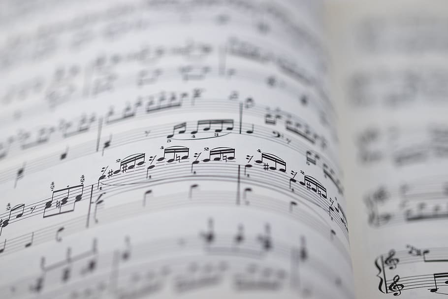 sheet music, music, clef, construction, sound, musician, write, melody, piano, selective focus