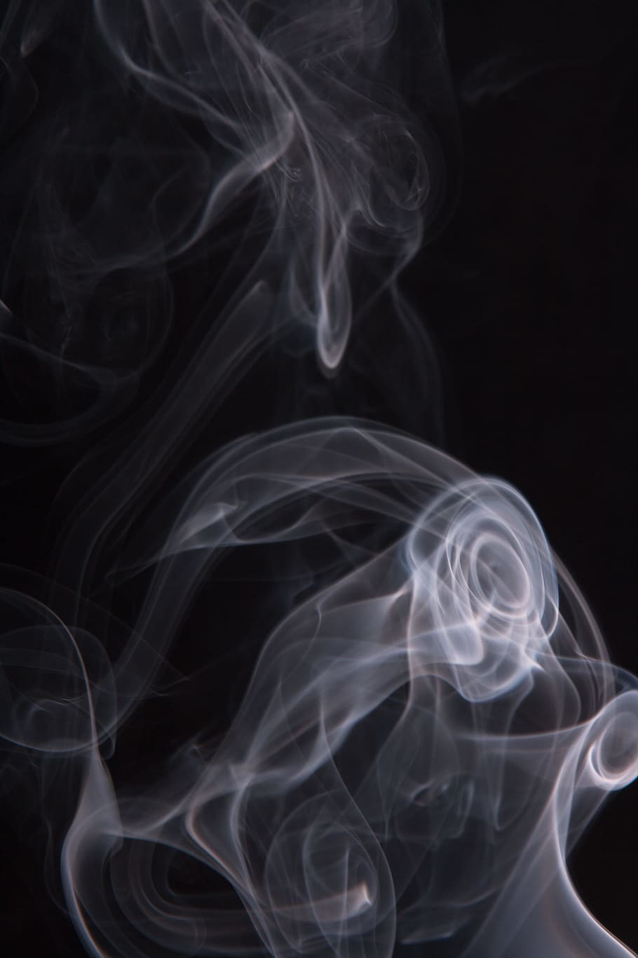 fumaça, abstrato, formas, preto, textura, fundo, nevoeiro, efeito, contemplação, curva