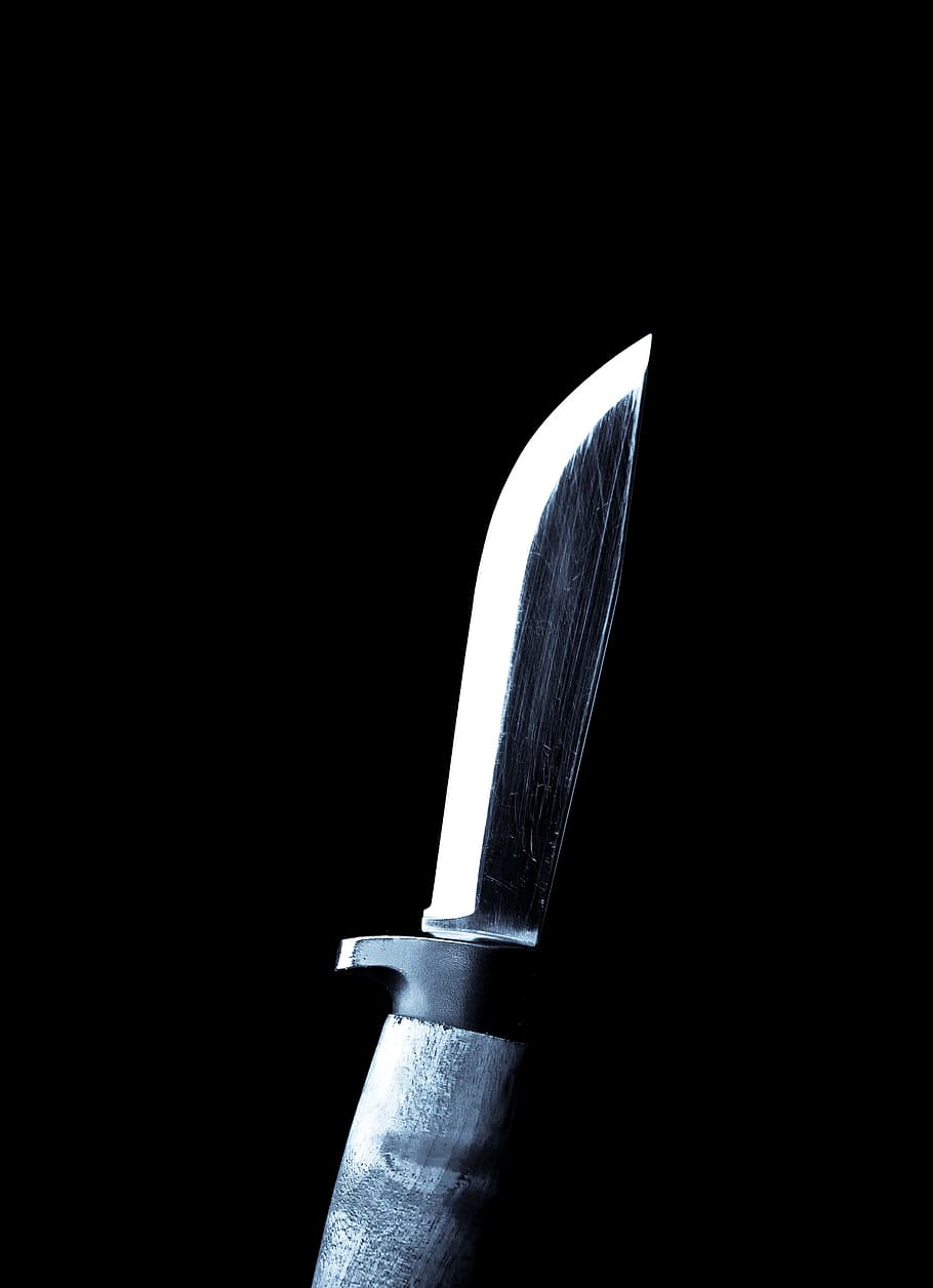 нож`` металл, убийство, бритва, острый, нержавеющая, сталь, студийный снимок, в помещении, один объект, черный фон