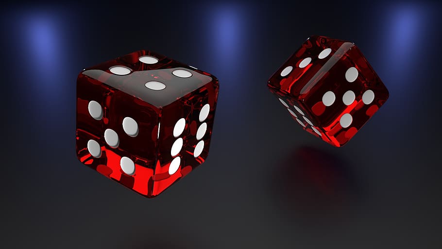dice, chance, gambling, casino, gaming, game, luck, arts culture and entertainment, leisure games, red - Pxfuel