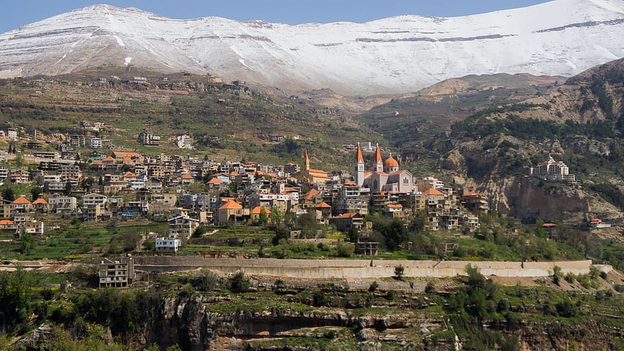 lebanon, middle east, landscape, geography, travel, international, mountain, architecture, built structure, building exterior