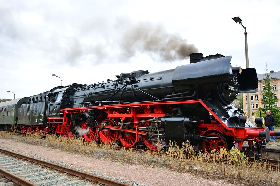 elstertal express, steam locomotive, steam, tank locomotive, operational, special crossing, museum train, rail transportation, train, train - vehicle