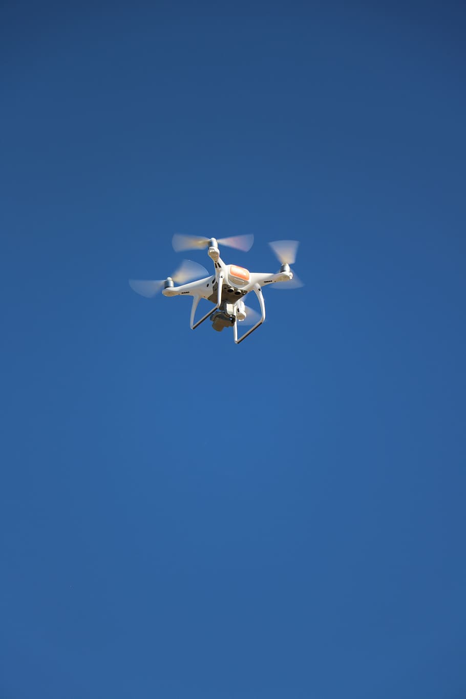 cámara, quadcopter, drone, video, helicóptero, control, azul, volando, sin gente, cielo