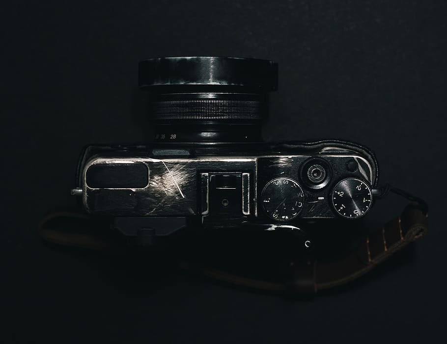 old, camera, scratched, black, background, wallpaper, lens, button, technology, retro