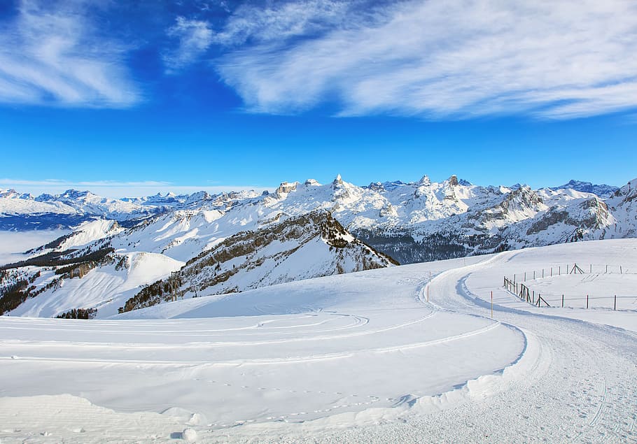 puncak, tebing, kemiringan, perjalanan, tujuan perjalanan, Pegunungan Alpen Swiss, Pegunungan Alpen, alpine, lanskap, alam