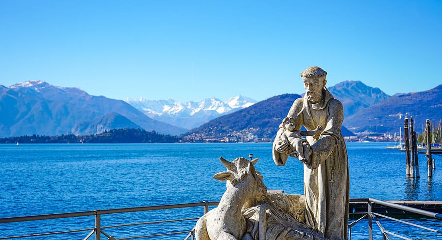 st francis, lago maggiore, laveno, varese, lombardy, italy, religion, overview, st francis of assisi, church