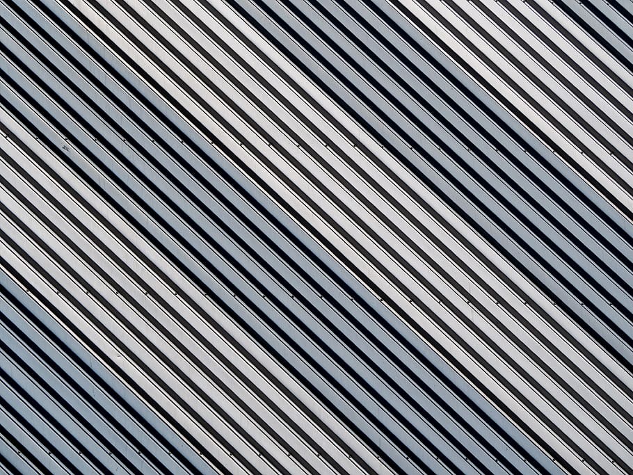 facade, building facade, structures, lines, grooves, surface, pattern, color, grey, metal