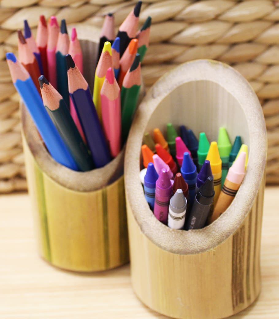 lápices de colores, crayones, escuela, lápiz, colorido, color, arco iris, crayón, dibujar, lápices
