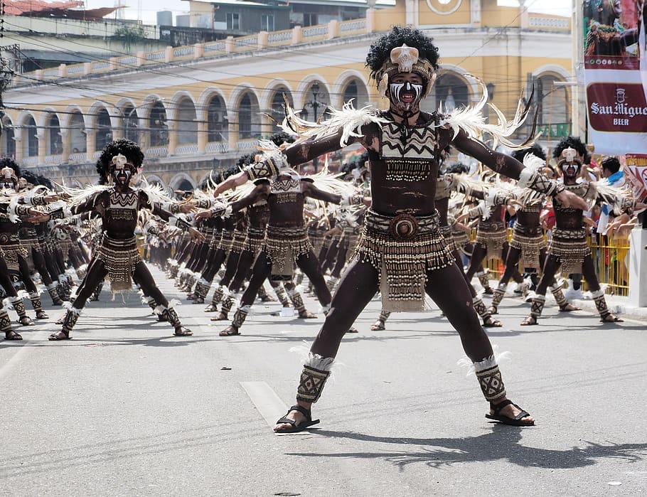 festival, rua, dança, tribal, desempenho, nativo, local, celebração, cultura, traje