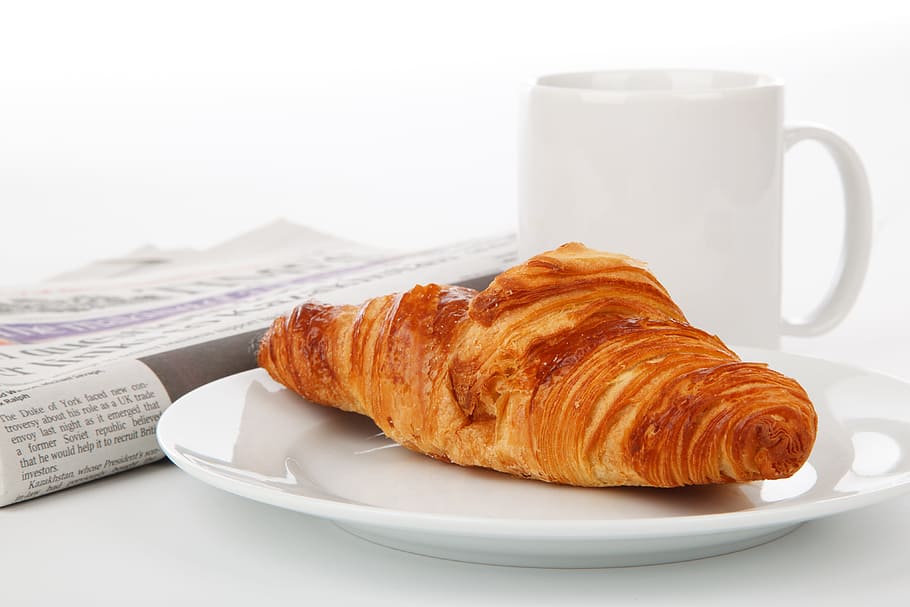 breakfast, crunch, crunchy, food, fresh, bake, baked, croissant, food and drink, french food