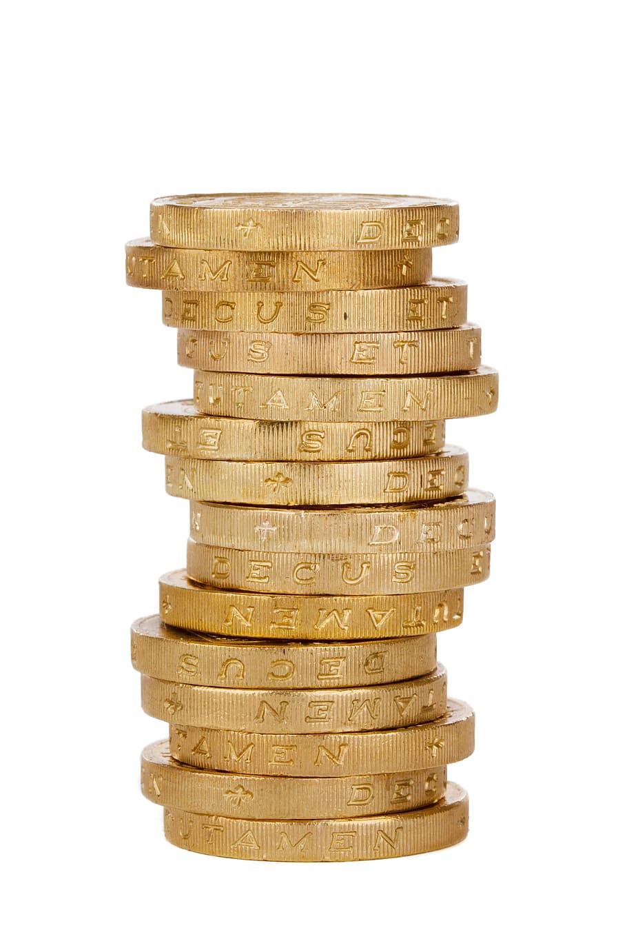 british, pound, coin, object, money, currency, business, stack, white background, studio shot