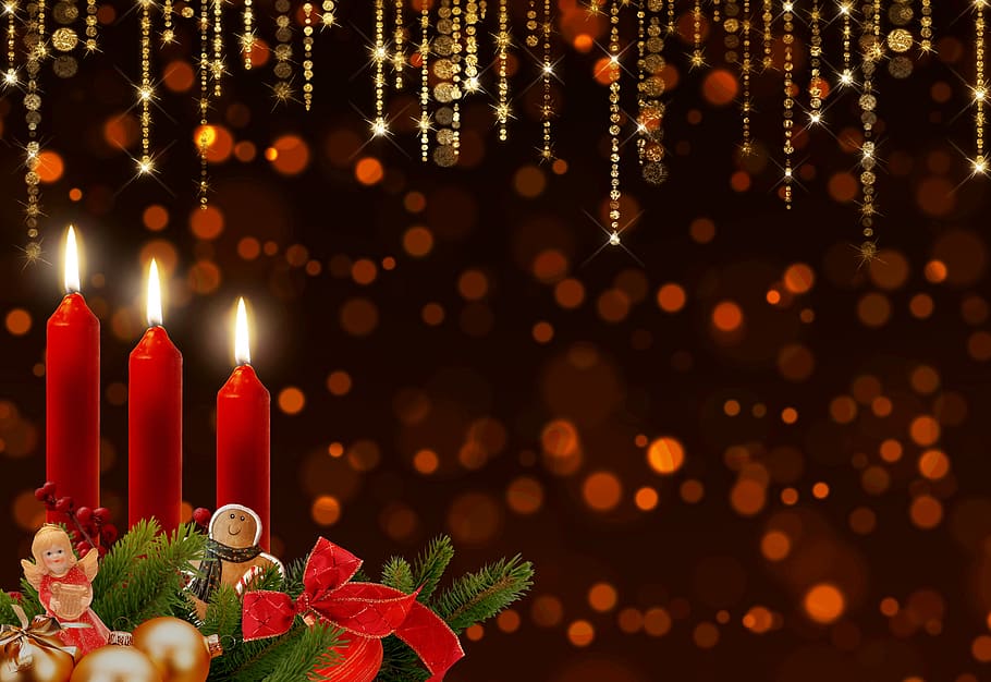advent, candles, advent wreath, bokeh, glitter, shining, christmas time, christmas, candlelight, christmas motif