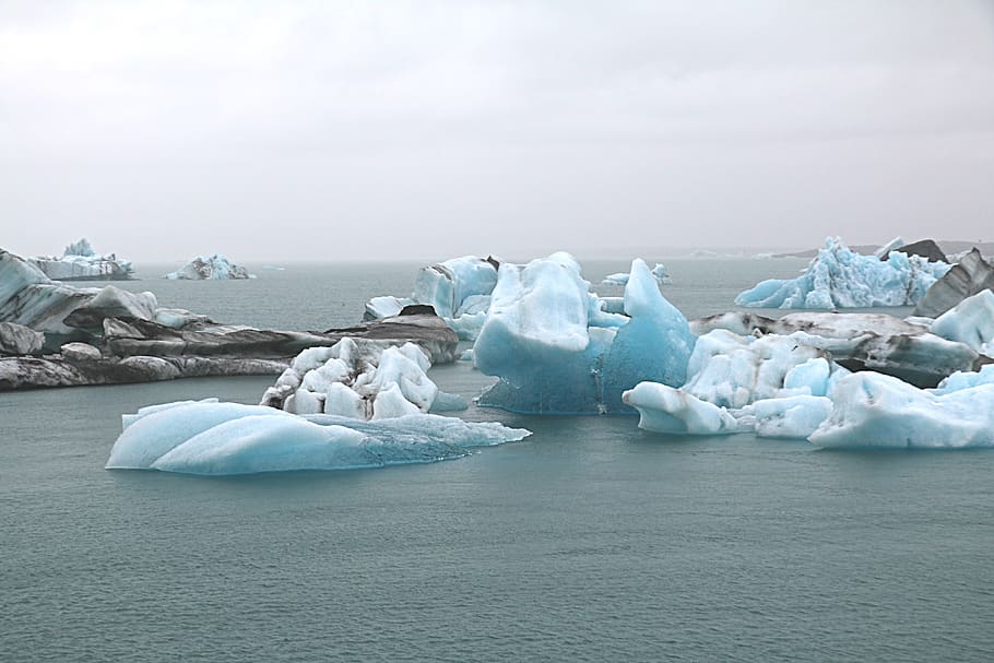 es, mer de glace, perubahan iklim, perlindungan iklim, dingin, laut, lanskap, panas, alam, lautan