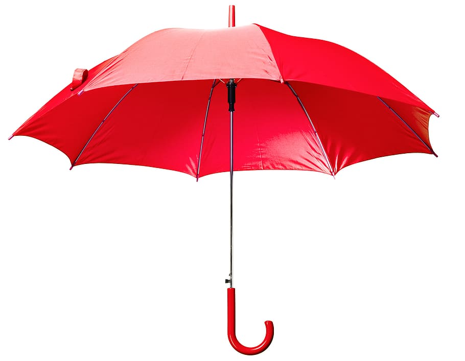 red, umbrella, accessory, air, brolly, classic, climate, closeup, color, concept