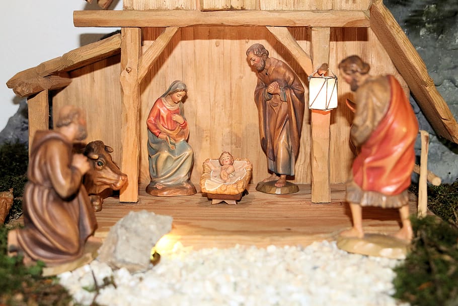 christmas, hl, family, nativity scene, stall, christmas crib figures, church, religion, representation, spirituality