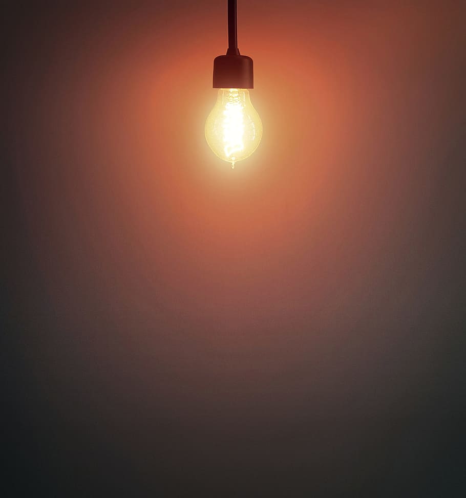 light bulb, -, top, position, copyspace, abstract, art, artistic, background, ball