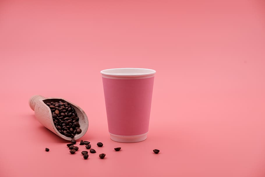 coffee, coffee beans, cup, disposable cups, coffee mugs, t, cardboard, garbage, environment, drink