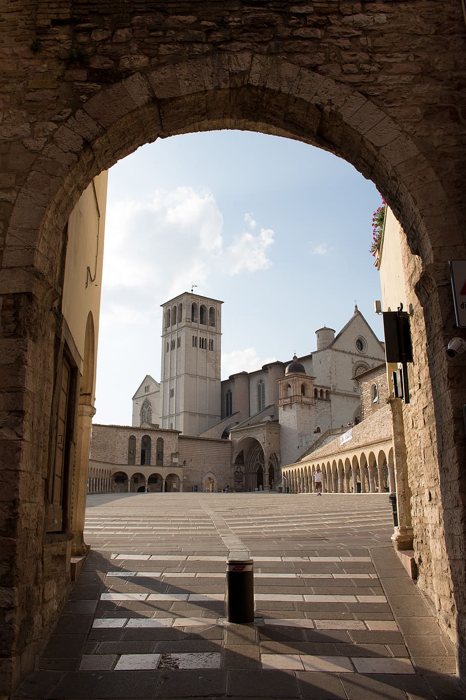 assisi, city, italy, historical, basilica, saint francis, gate, architecture, built structure, arch