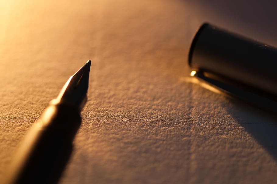 diary, pen, book, paper, notebook, writer, writing tool, selective focus, shadow, close-up