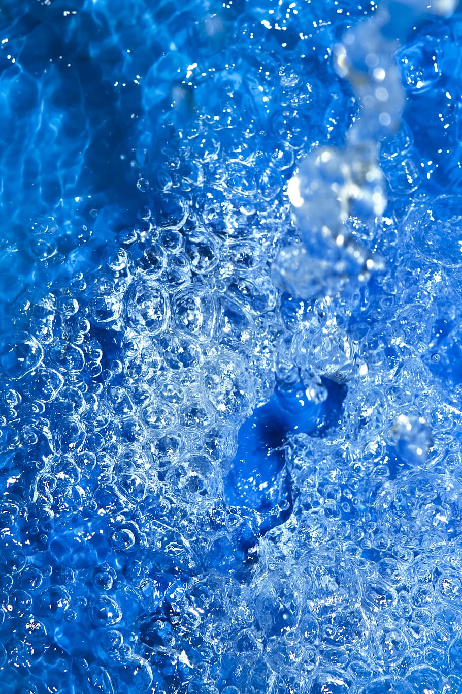 background, bath, blue, bubble, clean, clear, close-up, closeup, cold, concept